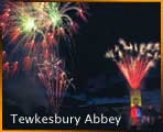 Fireworks at Tewkesbury Abbey